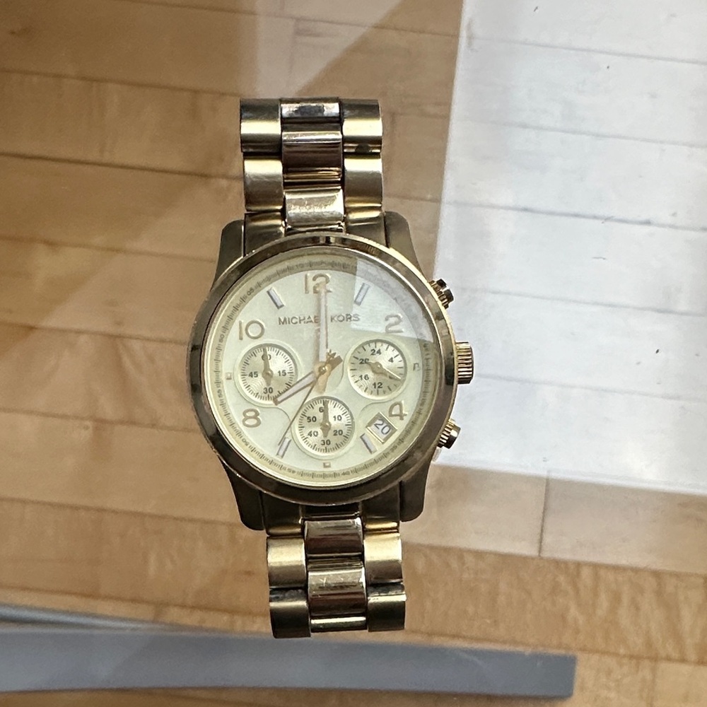 Michael Kors Gold Chronograph Watch